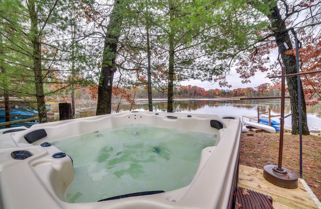 Lakefront Wisconsin Cottage w/Dock & Hot Tub!