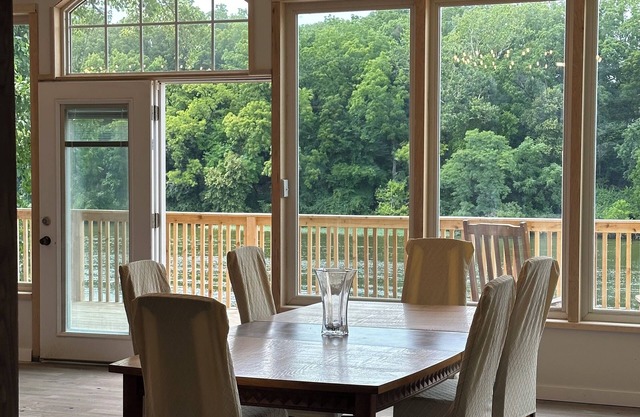 Lakehouse with water access