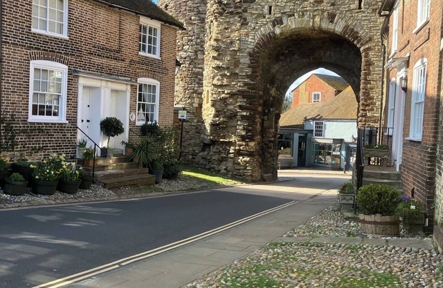 Landgate Cottage is opposite the 14th Century entrance to historic Rye town