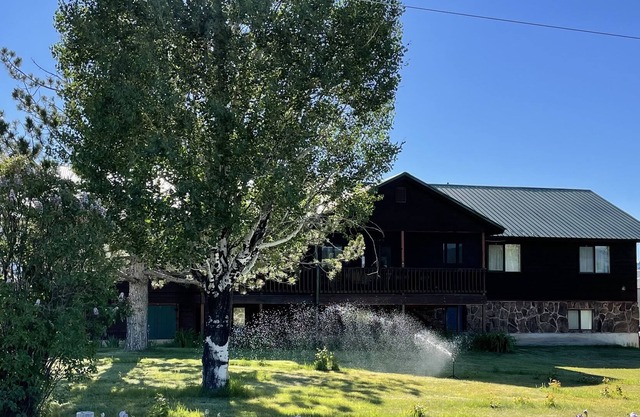 Large cabin with a great view on 3 acres. 5 miles from lake Cascade