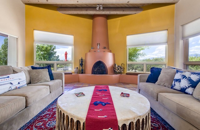 Large, Colorful, Santa Fe-Style Home