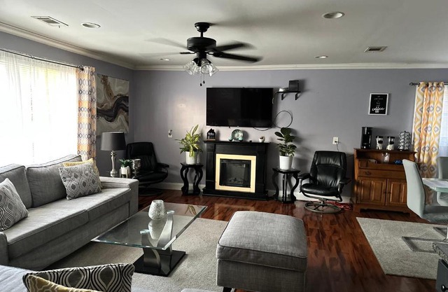 Large executive home with 5 bedrooms, 2.5 baths and game room.