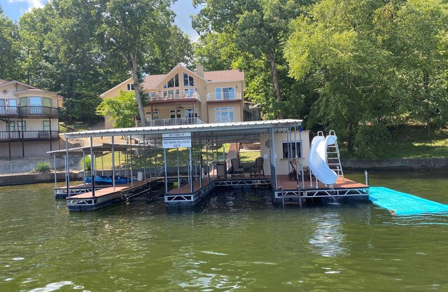 Large, private, multifamily lake retreat.