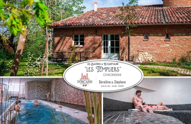 Le Templier - Swim spa - Hamman - Sauna - 14 people