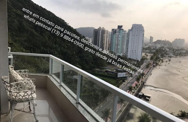 Lindo apartamento frente mar, Guarujá
