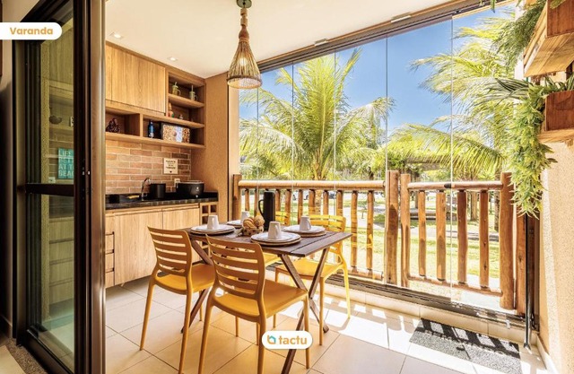 Lindo térreo ao lado da piscina no VG Sun Cumbuco