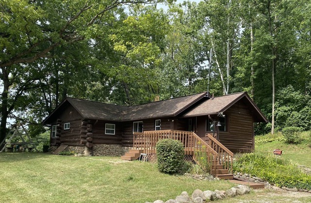 Log Cabin on Peaceful Lake