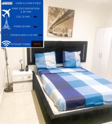 Logement F2 entier calme à 20 mins de paris , Stade 2 France, Aéro CDG, Parc des expositions, Disneyland Paris,Futuroscope, Tour Eiffel