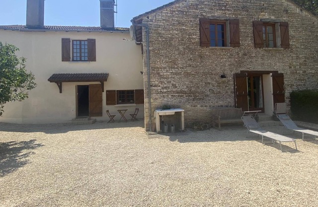 Lovely, large dog-friendly village gite with view of 12th Century church