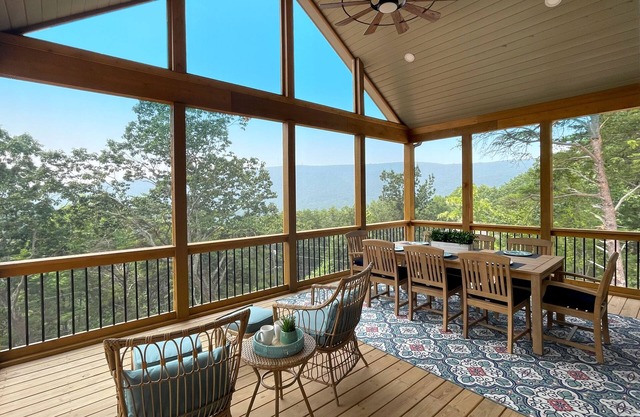 Luxe home with mountain views, hot tub, pool table, & washer/dryer