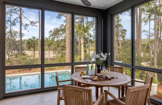 Luxe Interiors + Pool and Views overlooking Marsh