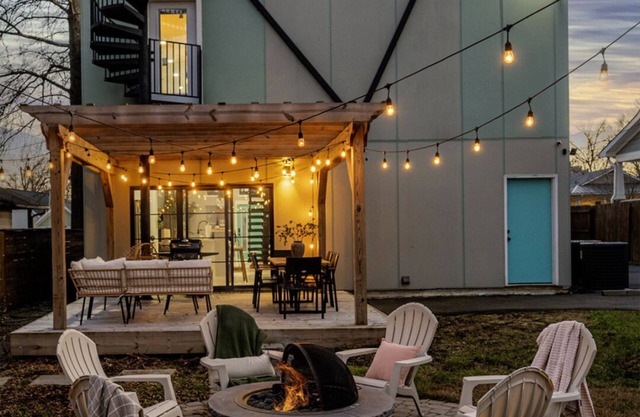 Luxe Stay Near Duke &DT - Rooftop/Firepit/Games