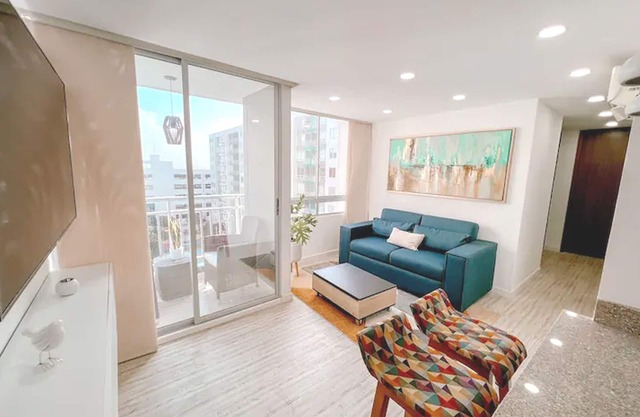 Luxurious and Spacious 3-bedroom with AC, fitness room in fantastic Barranquilla