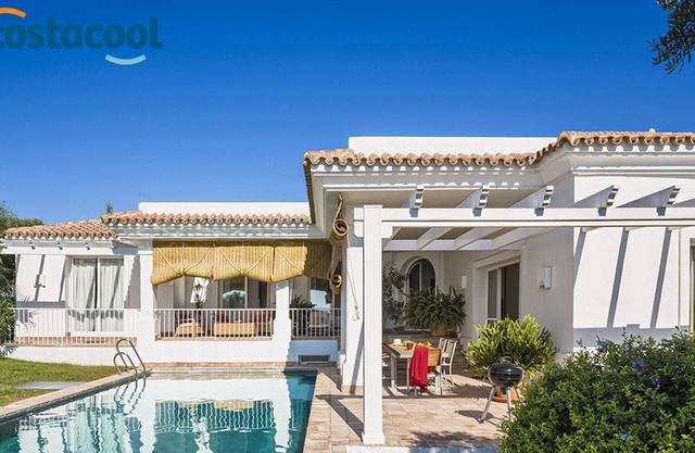 Luxury detached villa with private pool on golf resort