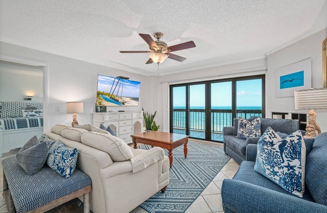 Luxury direct oceanfront corner penthouse with heated pool and garage parking