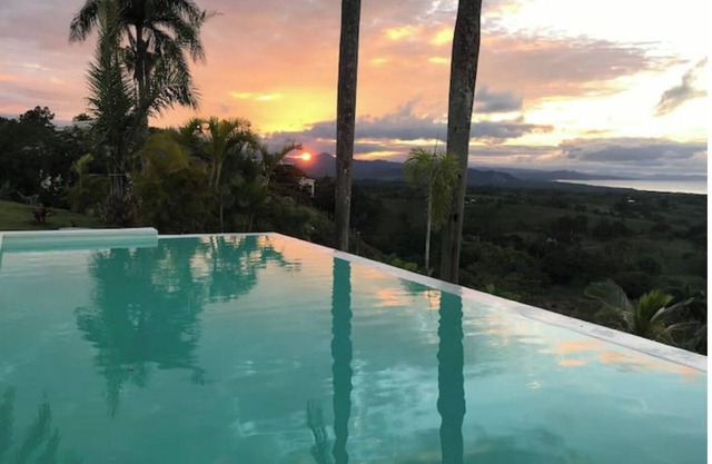 Luxury villa with panoramic sea and country views