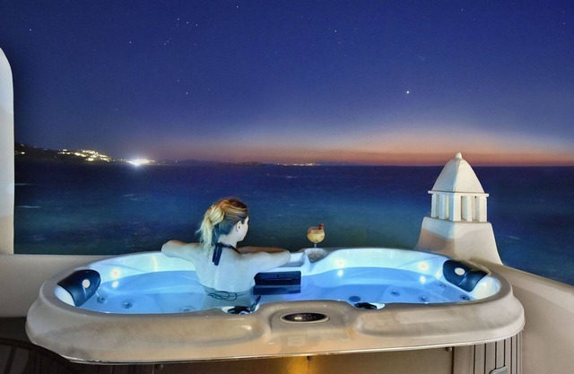 Magnificent Mykonos Suite | Suite with Beautiful Aegean Sea Views and Outdoor.