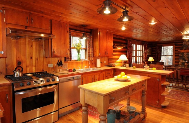 Main House – Restored Historic Log Cabin, known as the Ennis Homestead