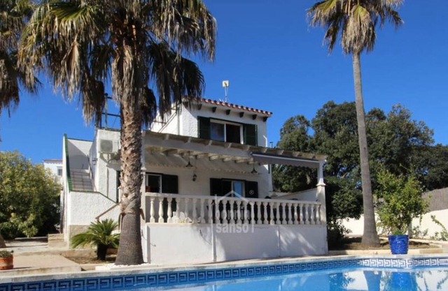 Menorcan villa private pool sea view sleeps 8 200m from the sea