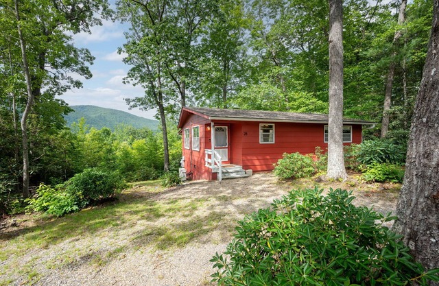 Midcentury Cabin with Mountain View and Fireplace in Black Mountain, NC