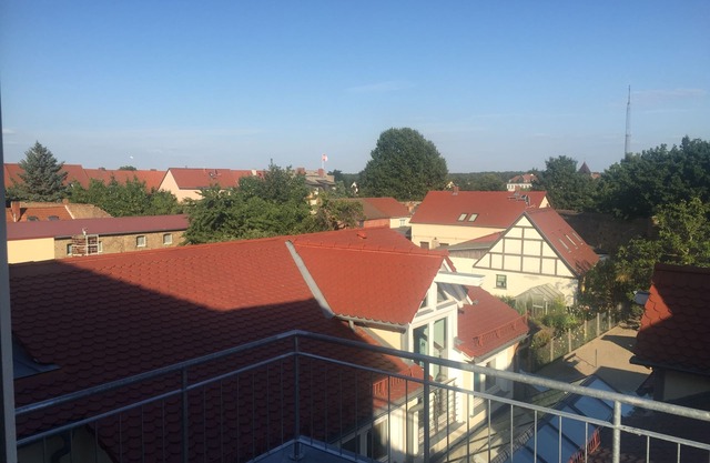 Modern apartment with a view over the roofs of Templin