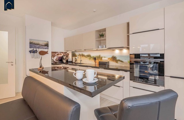 Modern beach apartment with balcony & 2 bathrooms on Usedom