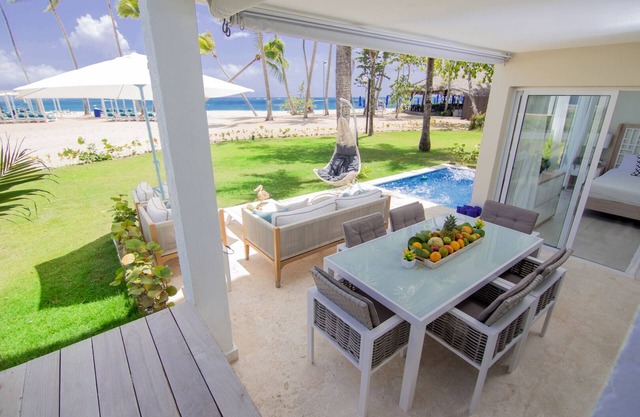Modern Beachfront Condo w/Private Outdoor Pool & Patio @ Emotions Playa Dorada
