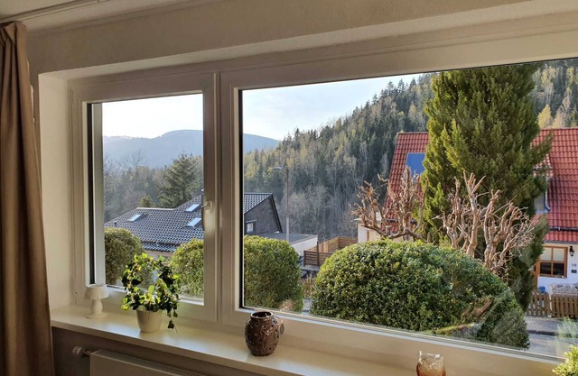 Modern holiday apartment with a wonderful view in the romantic town of Lautenthal