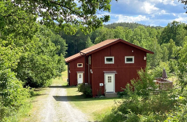 Modern holiday home with boat and WiFi in the countryside