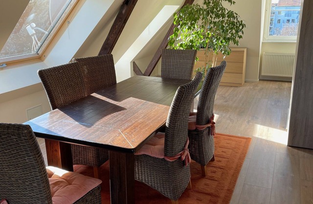 Modern top floor apartment 5 min to Markkleeberger See