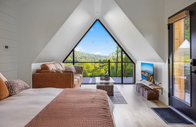 Moonlight Ridge | A-Frame, Hot Tub, & Fire Pit with Views!