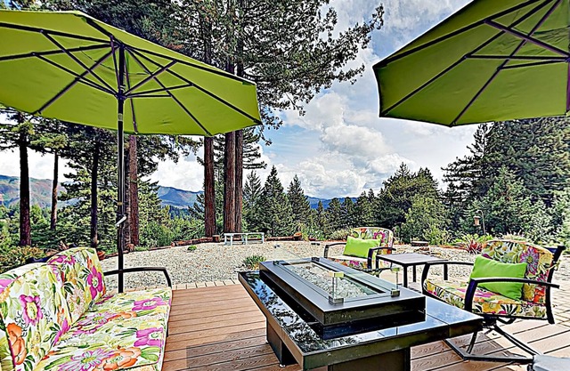 Mountain-view marvel with serene outdoor living space
