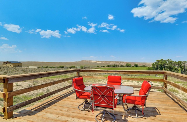 Mountain-View Retreat in Lander w/Private Yard!