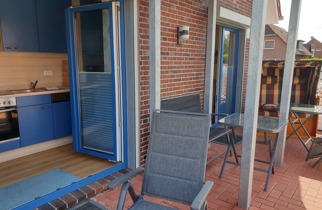 "Muschelperle"-close to the beach-EG-barrier-free-2 DSZ-2 Terras-dogs-question-fenced