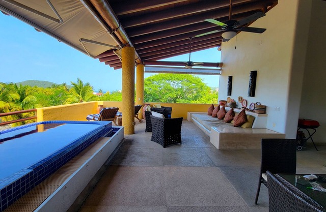 My Zihua Dream is a PENTHOUSE CONDO just steps from La Ropa Beach, 2 BR 3.5 BA