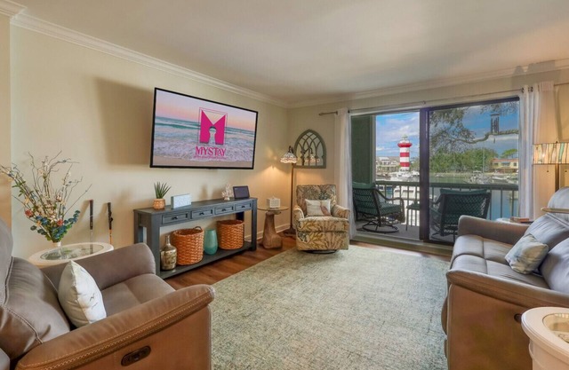 MyStay at 1029 Caravel Ct | Harbour Town Villa with Lighthouse Views and Pool!