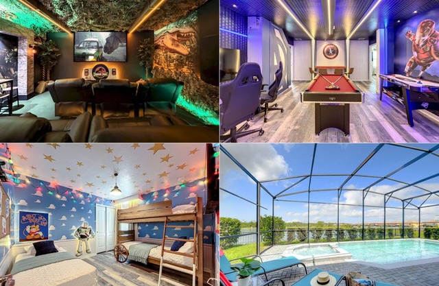 NEW+2 Theaters+Game Rm+Themed BRs+Pool/Spa w/View