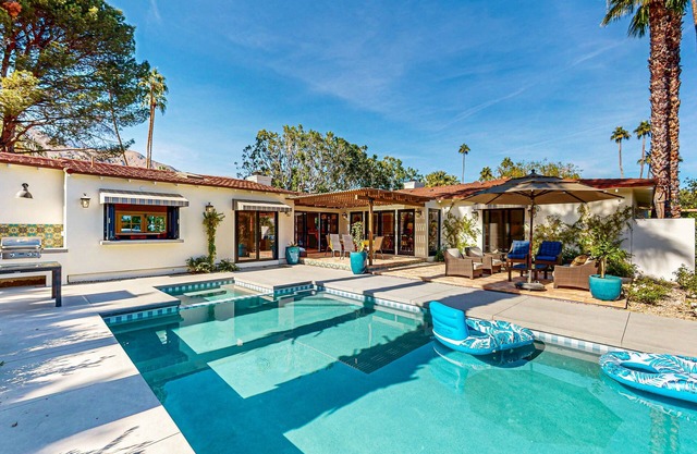 New, Spanish Colonial Revival Estate Dog FriendlY with Pool, Pickleball