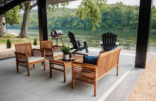 Newly constructed river front loft located only feet away from the banks of the White River