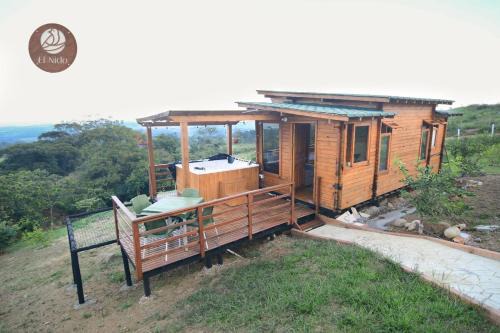 Nido Acacias Cabaña romántica con jacuzzi Azulejo