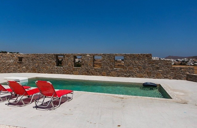 NikoRamaVilla Swimming pool and BBQ with sea and mountains view