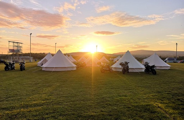 Nine Yards Bell Tents at the TT - Castletown