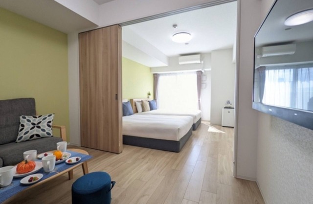 Nonsmoking Deluxe twin 2 double beds 20 OFF/Osaka Ōsaka