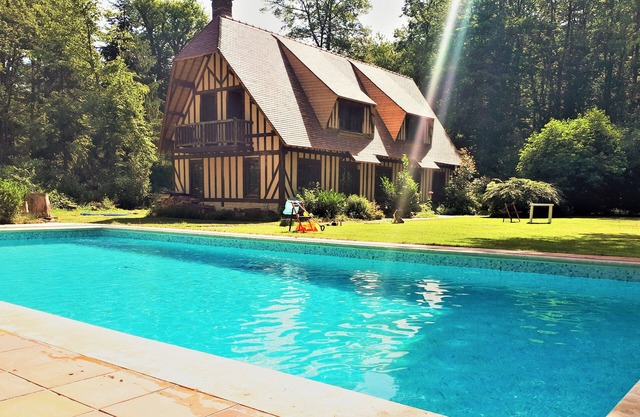 Norman house with pool in the countryside