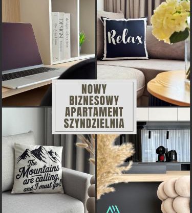 NOWE NAJLEPSZE APARTAMENTY SZYNDZIELNIA BIZNESOWE STUDIO PARKING IDEALNA przestrzeń do PRACY i ODPOCZYNKU