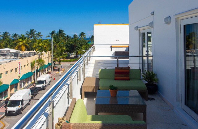 Ocean View South Beach Huge Two Story Penthouse Steps from the Beach!