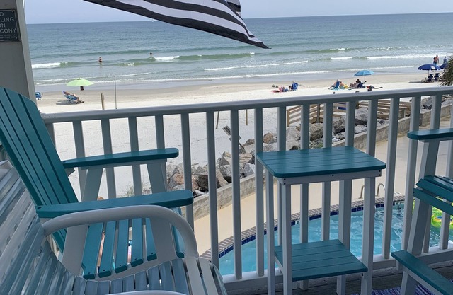 Ocean View Villas - Cherry Grove-OCEANFRONT End Unit-AMAZING view of the point!