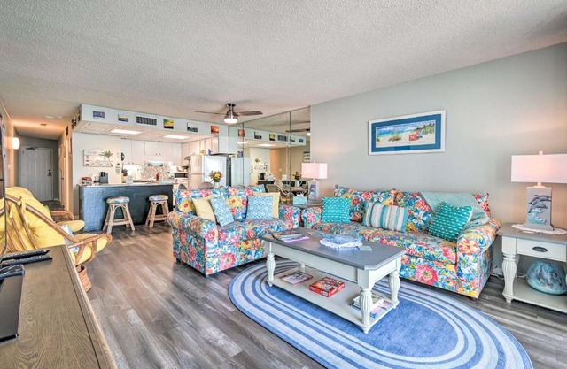 Oceanfront Oasis with Deck and Resort Beach Access!