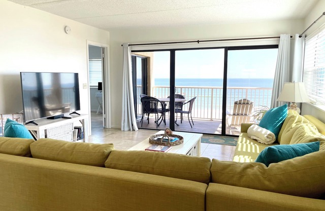 Oceanfront, Top Corner Unit with Fishing Pier & Pool at Amelia By The Sea