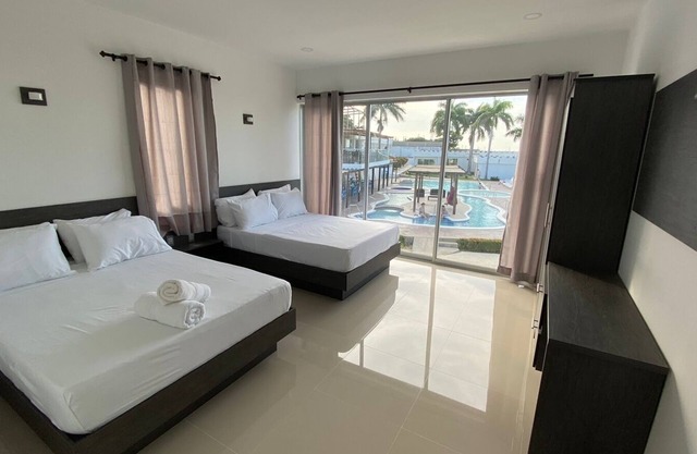 Oceanfront villas steps from the shore